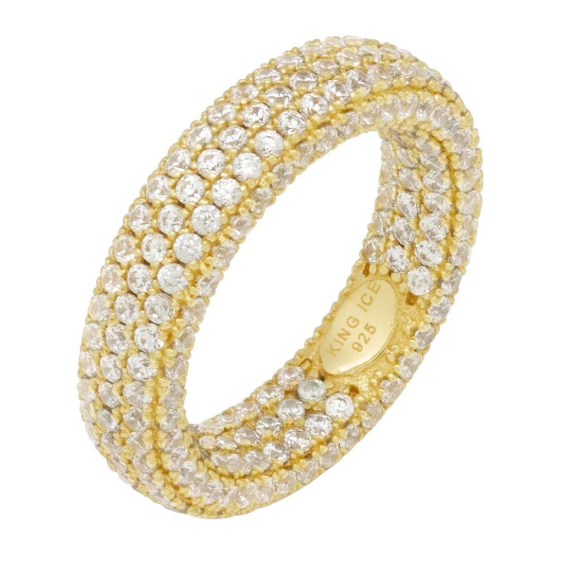 King Ice Eternity Ring - Gold - GOLD